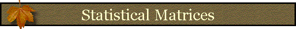 Statistical Matrices