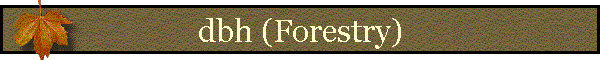 dbh (Forestry)