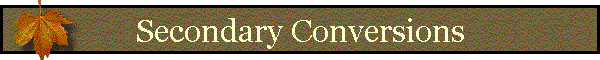 Secondary Conversions